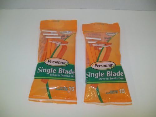 20 Single Blade Razors (Orange) Personna