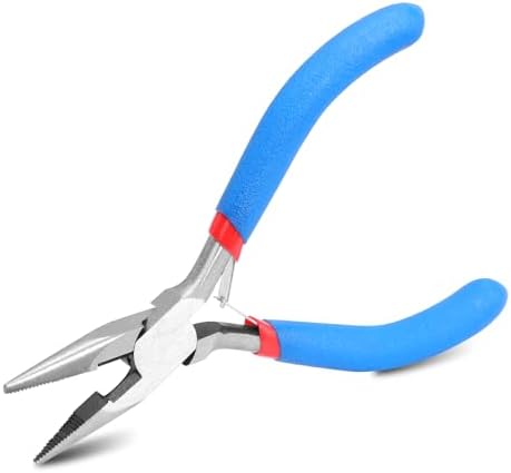 Needle Nose Pliers 5 Inch Jewelry Pliers Jewelery Making Tools Precision Pliers Small Needle Nose Pliers for Jewelry Repair, Wire Bending, Gripping Aruicheng