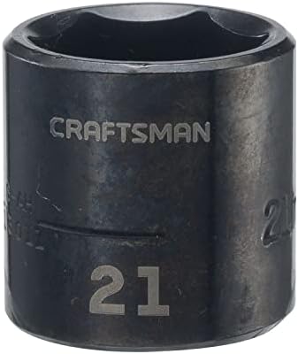 CRAFTSMAN Impact Socket, Shallow, SAE, 3/8 in. Drive, 21MM (CMMT13011) Craftsman