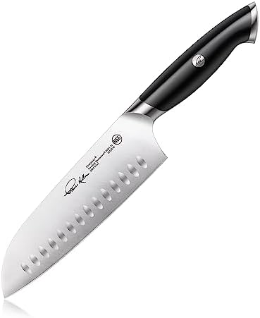 Cangshan Thomas Keller Signature Collection Swedish Powder Steel Forged, 7-Inch Santoku Knife, Black Cangshan