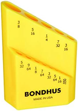 Bondhus 18037 Bondhex Color Coded Case Holds 13 Tools, 0.05"-3/8" Bondhus