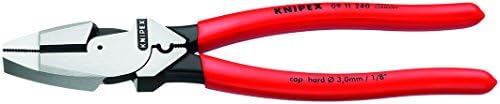 Knipex 09 11 240 SBA 9.5-Inch Ultra-High Leverage Lineman's Pliers with Fish Tape Puller and Crimper Knipex