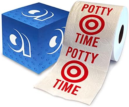 Декоративная туалетная бумага Potty Time с принтом, 500 листов, подарочная упаковка Printed TP