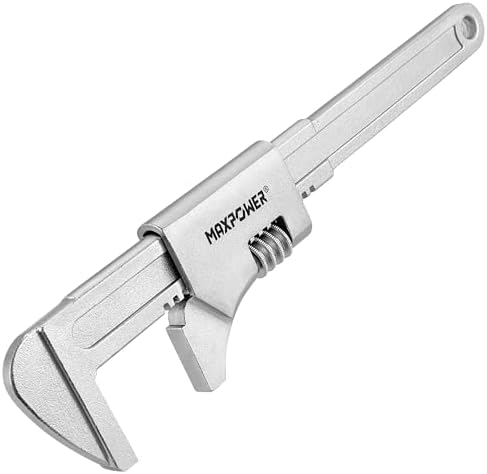 MAXPOWER 14 1/2" Automotive Wrench, Adjustable Wrench Wide Jaw Opening 3.5", Adjustable Auto Wrench for Automobiles Construction, Machine Maintenance and Home Repairs Maxpower