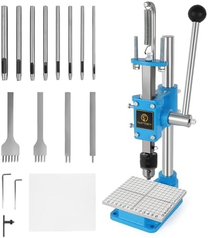 Ручной пробойник для кожи, пресс для пробивки отверстий, мощность 160 кг, набор с принадлежностями FASTTOBUY