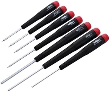 Wiha 26390 Screwdriver Set, Hex Metric With Precision Handle, .7 - 3.0mm, 7 Piece Wiha