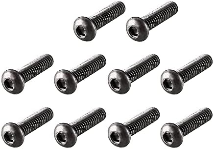 uxcell M2x8mm Thread Button Head Hex Socket Cap Screw Bolt 100pcs Sourcing map