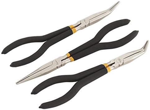 Sealey Ak930 Needle Nose Pliers Set 3Pc 280Mm Ni-Fe Finish Sealey