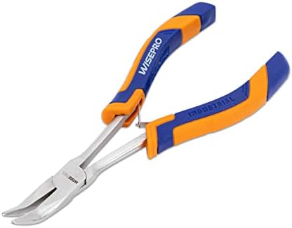 Long Reach Pliers, 7 inches Mini Extra Long Needle Nose Pliers, for Mechanics, Technicians Wisepro