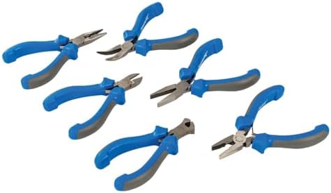 Silverline 633889 Mini Soft-Grip Pliers Set 6-Pieces Silverline