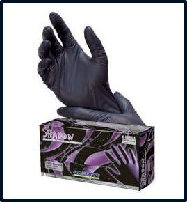 Adenna Shadow Black Nitrile Powder-Free Exam Gloves Medium Case Adenna