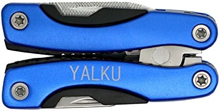 Yalku Outdoor Multitool Pliers Repair Knife Screwdriver Set Hand Multi Tool Mini Pliers Screwdriver Folding Pocket Knife Pliers Blue Qianfsiay