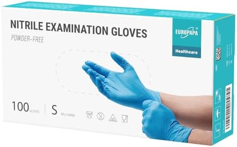 EUROPAPA Nitrile Examination Gloves, Pack of 100 Europapa