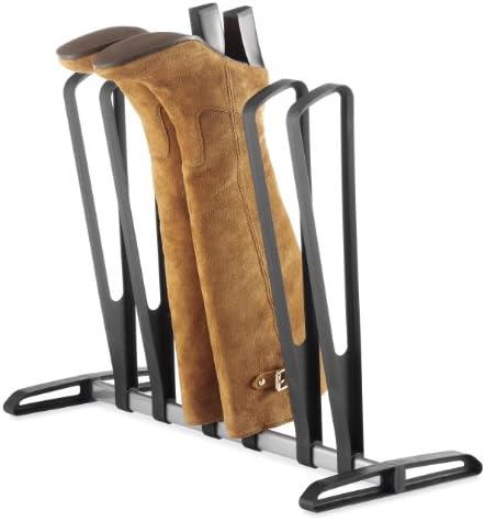 Whitmor 3 Pair Boot Rack - Adjustable Heavy Duty Frame - Black Whitmor