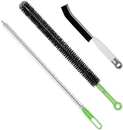 Upgraded Cleaning Brush Kit - 3-Piece Set, Flexible Drain Brush, Crevice Brush with Nie, Ideal for Kitchen, Bathroom, Toilet, Vent Scrubber TAICHODEER