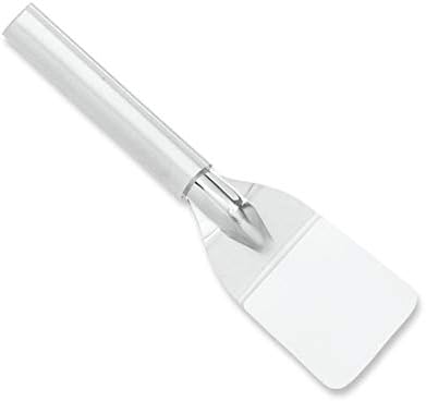 Rada Cutlery Mini Dessert Server 7-1/2 Inch Stainless Steel Small Spatula with Aluminum, Silver Handle RADA