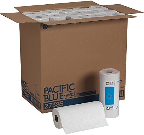 Georgia Pacific 27385 Perforated Paper Towel Roll, 8 4/5 x 11, White, 85/Roll, 30 Rolls/Carton Georgia-Pacific