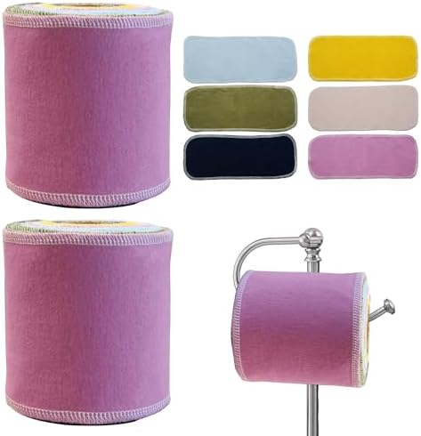 Reusable Toilet Paper Washable Roll - 60 Pcs Absorbent Bidet Cloth Wipes Rerollable Paperless Towels for RV Camper No Waste Toilet Paper Towels BreodyEco