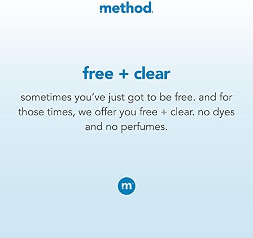 Method Laundry Detergent Packs, Free + Clear, 42 Count, 1 pack, Packaging May Vary Method