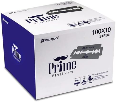 Лезвия для бритвы двойного острия Prime Platinum, 1000 шт. в упаковке Dorco