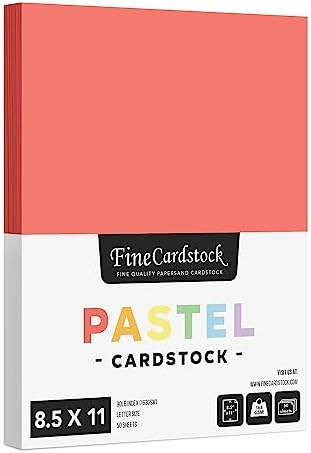 8.5 x 11" Blue Pastel Color Cardstock Paper - Great for Arts and Crafts, Wedding Invitations, Cards and Stationery Printing | Medium to Heavy Card Stock 90lb Index (163gsm) | 50 Sheets per Pack S Superfine Printing