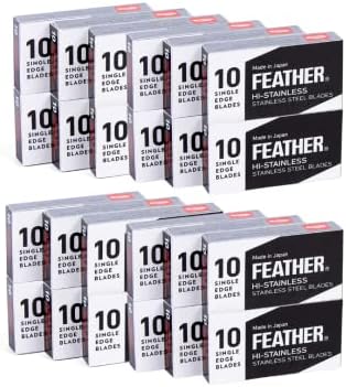 240 лезвий для бритвы из японской стали Feather FHS-10, 0.23 мм, для OneBlade OneBlade