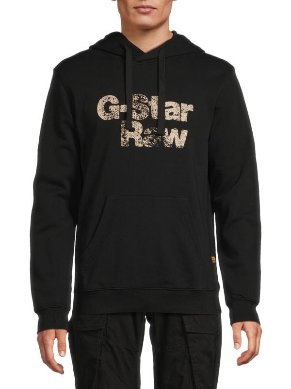 Худи G-Star Raw с капюшоном на шнурке и карманом-кенгуру из хлопка G-Star Raw