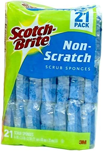 Scotch -Brite Non Scratch Scrub sponges - 21 Pack - Individually Wrapped Scotch-Brite