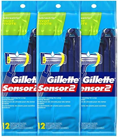 Gillette Sensor2 Plus Men’s Disposable Razors, 10 Count Gillette