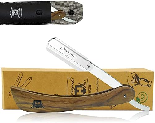 Haryali Professional Barber Straight Edge Razor For Men With Wood Handle Haryali London