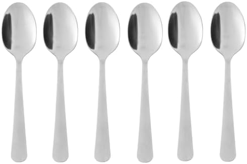 6 Pcs Silver Basic Teaspoon Stainless Steel CotiFlat