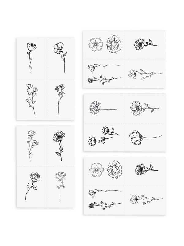 Татуировка Blooming Tattoo Pack - быстрое нанесение, до нескольких секунд Inked by Dani