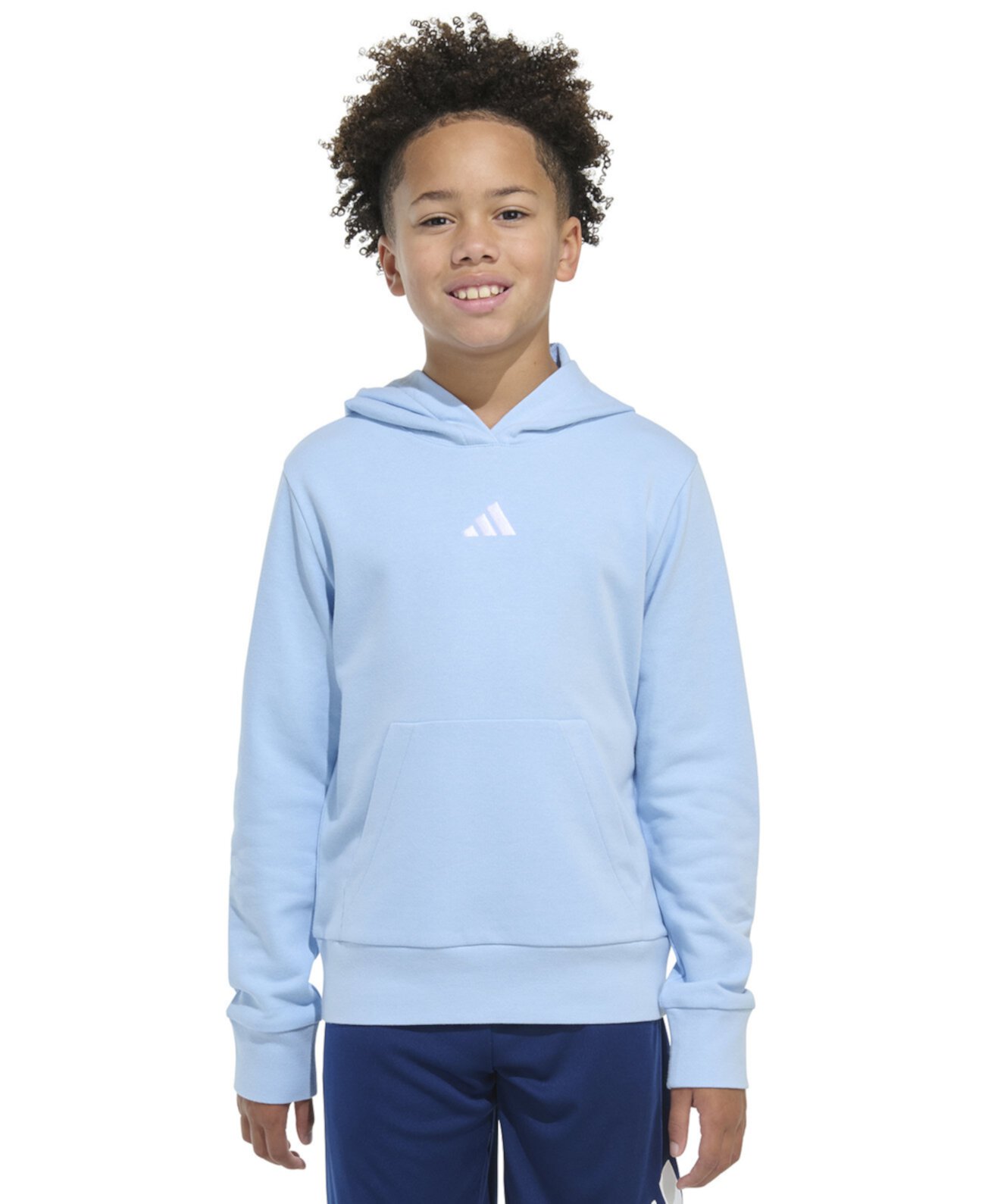 Big Boys Long-Sleeve Essentials Small Logo Pullover Hoodie Adidas