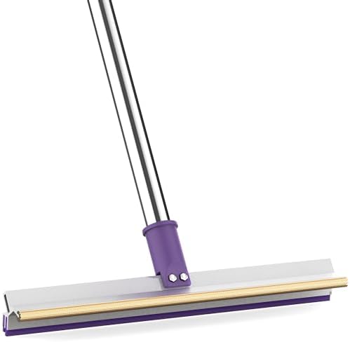 Large Pet Hair Removal Broom,DELOMO Dual Pet Hair Rake- 52" Handle & Extendable Design,Adjustable Long Handle Sticky Mop for Low Pile Rugs Stairs, Carpet Brush Scraper Dog Cat Hair Remover Broom Delomo