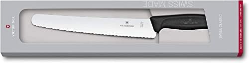 Victorinox Swiss Classic Santoku Knife - Sharp Kitchen Knife for Mincing, Dicing & Slicing - Cutting Knife for Kitchen Accessories - Red Handle, 7" Victorinox