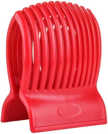 Multiuse Tomato Slicer Holder with Firm Grip Ergonomic 13 Dividers Design for Precise Cuts Slicing Shredding Tomatoes Lemons Potatoes Round Fruits Vegetables with Bonus eBook Arc Tomato Slicer (TM)