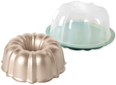 Nordic Ware Formed Orginal Bundt with Translucent Keeper, 12 Cup, Golden Hour Nordic Ware