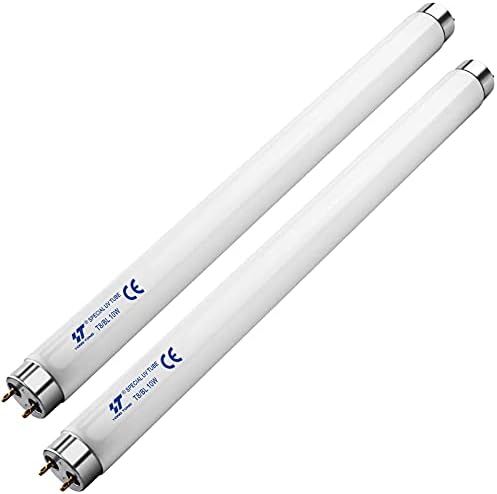 2 Pack 10W UV Bulbs Mosquito-lured Tubes Standard T8 Light Tube 10 Watts UV Light Bulb Replacement Compatible with 20W Electric Bug Zappers Mosquito Killers 13 Inches, White Generic