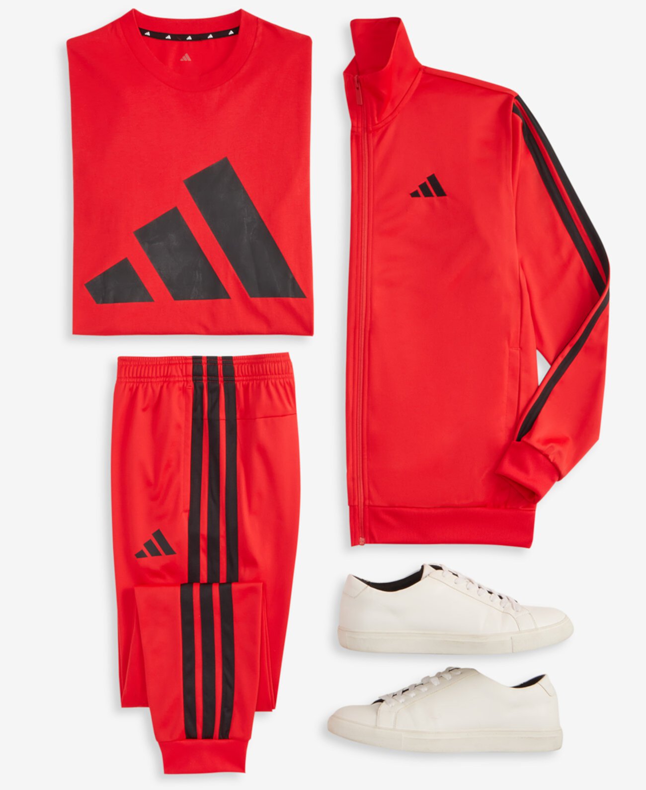 Мужская футболка Adidas с логотипом 3 Bar из 100% хлопка и классическим кроем Adidas