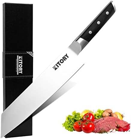 Kitory Santoku Knife - 5.5 Inch Mini Japanese Cooking Knife for Vegetable - Forged German High Carbon Steel - Ergonomic Pakkawood Handle-Gift Box - Metadrop Series 2024 Gifts Kitory