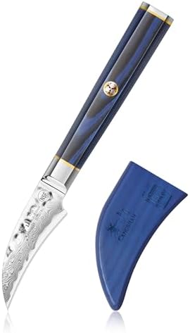 Cangshan Kita Series X-7 Steel 2.5 in Peeling Knife with Sheath, 503879 Cangshan