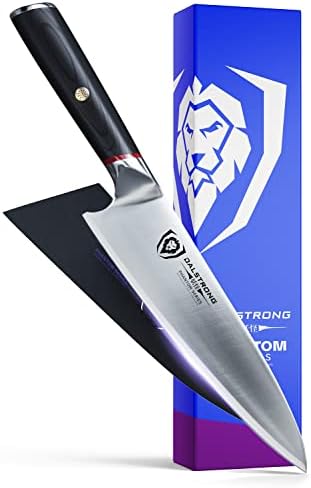 Dalstrong Chef Knife - 8 inch - Phantom Series - Japanese High-Carbon AUS8 Steel Kitchen Knife - Pakkawood Handle - Cooking Knife - Razor Sharp Chef's Knife - Sheath Included DALSTRONG