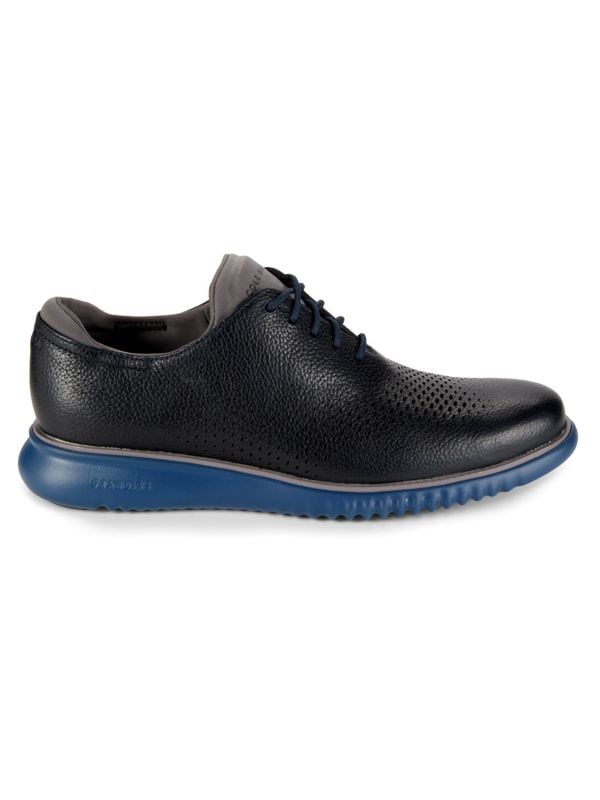 Классические перфорированные дерби Cole Haan с круглым носком и кожаным верхом Cole Haan