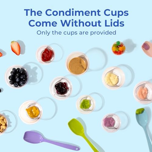 Fit Meal Prep 100 Pack 1 oz BPA Free Condiment Cups No Lids, Disposable Jello Shots Containers, Small Dipping Sauce Cups, Plastic Ramekins in Bulk, Stackable Souffle Cups for Sample, Portioning Fit Meal Prep