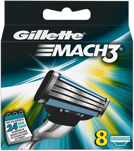 Gillette Mach 3 Manual Razor Blades 8 pack Gillette