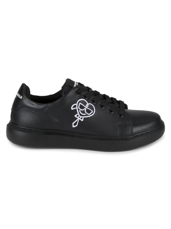 Кроссовки Karl Lagerfeld Paris Logo Low Top с круглым носком и амортизирующей стелькой Karl Lagerfeld Paris