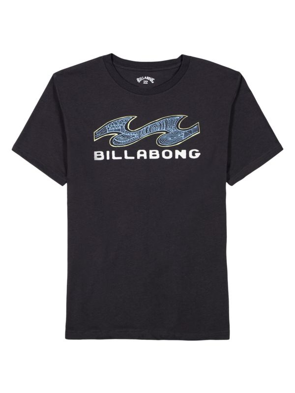 Футболка для мальчиков Billabong с логотипом из 100% хлопка, классический воротник Billabong