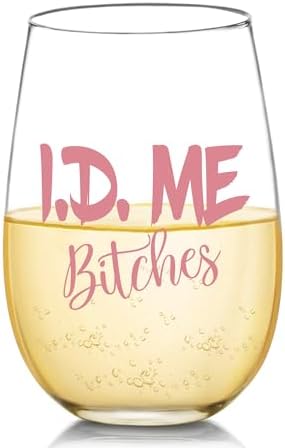 NBOOCUP 21st birthday gifts for women, 21st birthday gifts for her, 21st birthday gift idea, funny wine glasses, 21st birthday wine glass, happy 21st birthday, 17oz Wine Glass Nboocup