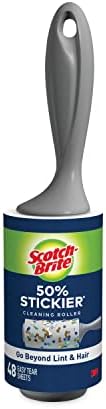 Линолеумный ролик Extra Sticky, 48 листов, эффективно удаляет пыль и шерсть Scotch-Brite