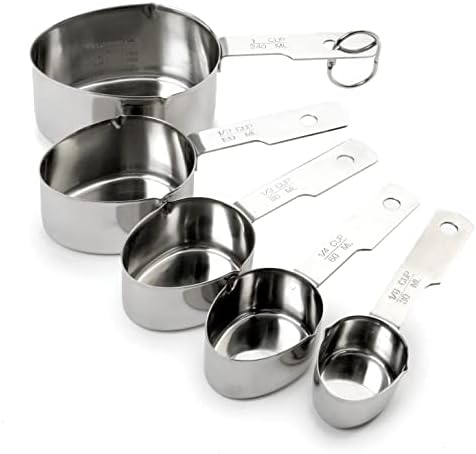 Norpro Set Stainless Steel 5 Piece Measuring Cup, One Size Norpro